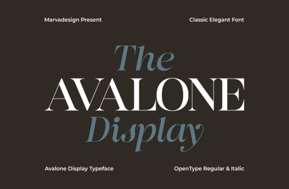 Avalone: The Elegant Serif Font for Modern Design