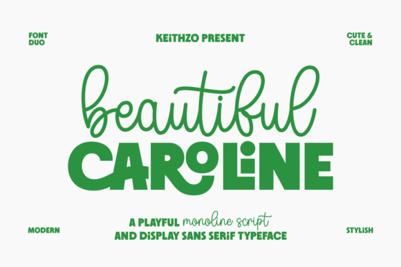 Beautiful Caroline: A Harmonious Font Duo