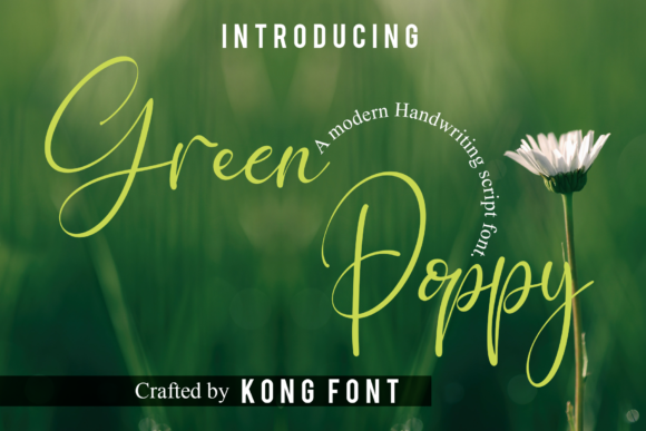 Discover Green Poppy: A Playful Script Font for Creative Projects