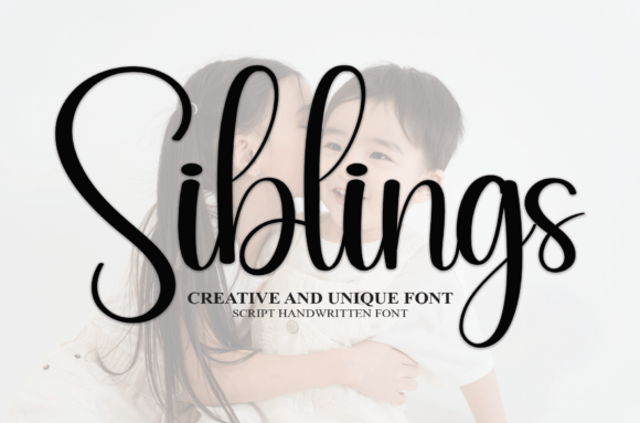 Discover Siblings: A Sweet Handwritten Font for Creative Projects
