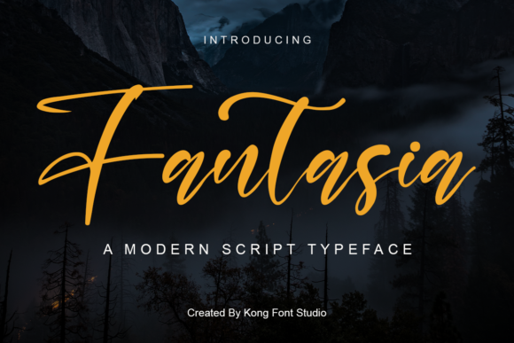 Fantasia: A Playful Script Font for Creative Projects