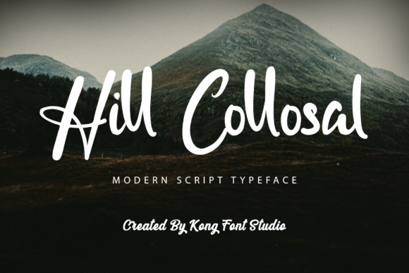 Hill Collosal: A Playful Handwritten Script Font for Creative Projects
