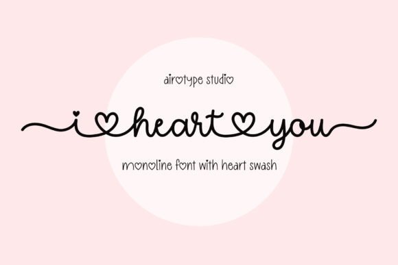 I Heart You: A Charming Handwritten Font for Romantic Designs