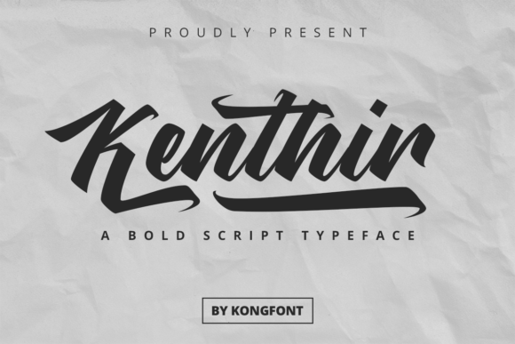 Kenthir: A Playful Handwritten Font for Creative Projects