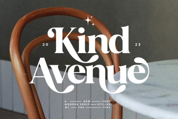 Kind Avenue: A Stylish Retro Serif for Timeless Design