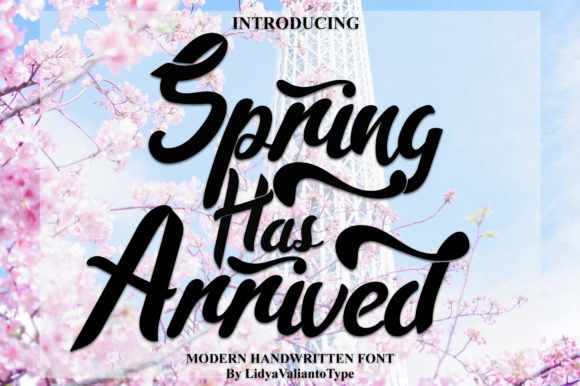 Spring Has Arrived: A Beautiful Handwritten Font for Elegant Designs