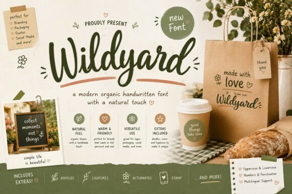 Wildyard: A Handcrafted Font for Authentic Branding